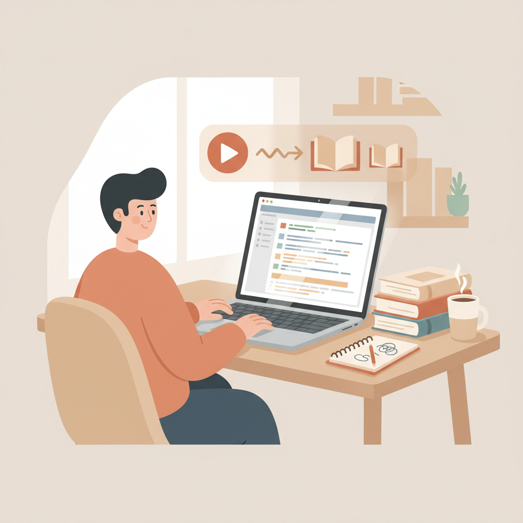 AI to Turn YouTube Videos into a Book Step-by-Step