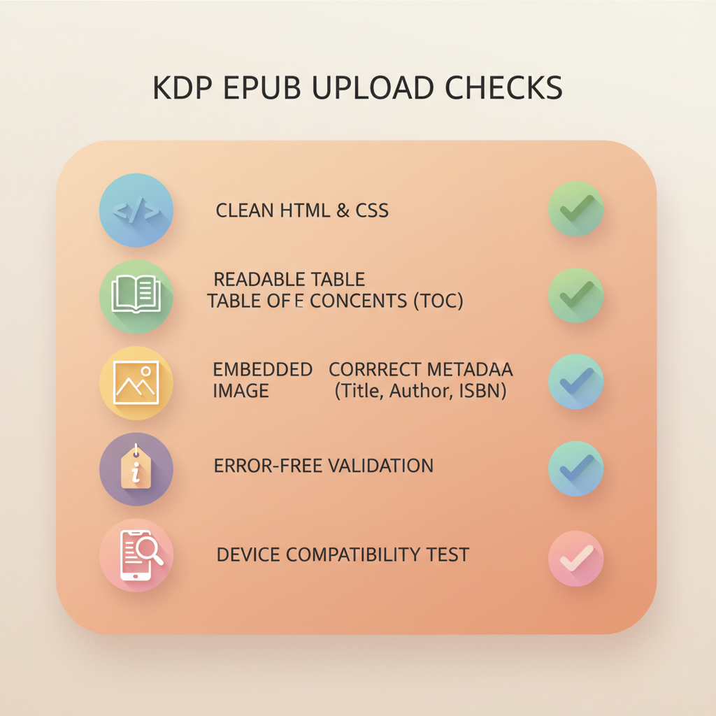 KDP EPUB Upload Requirements Every Self-Publisher Needs