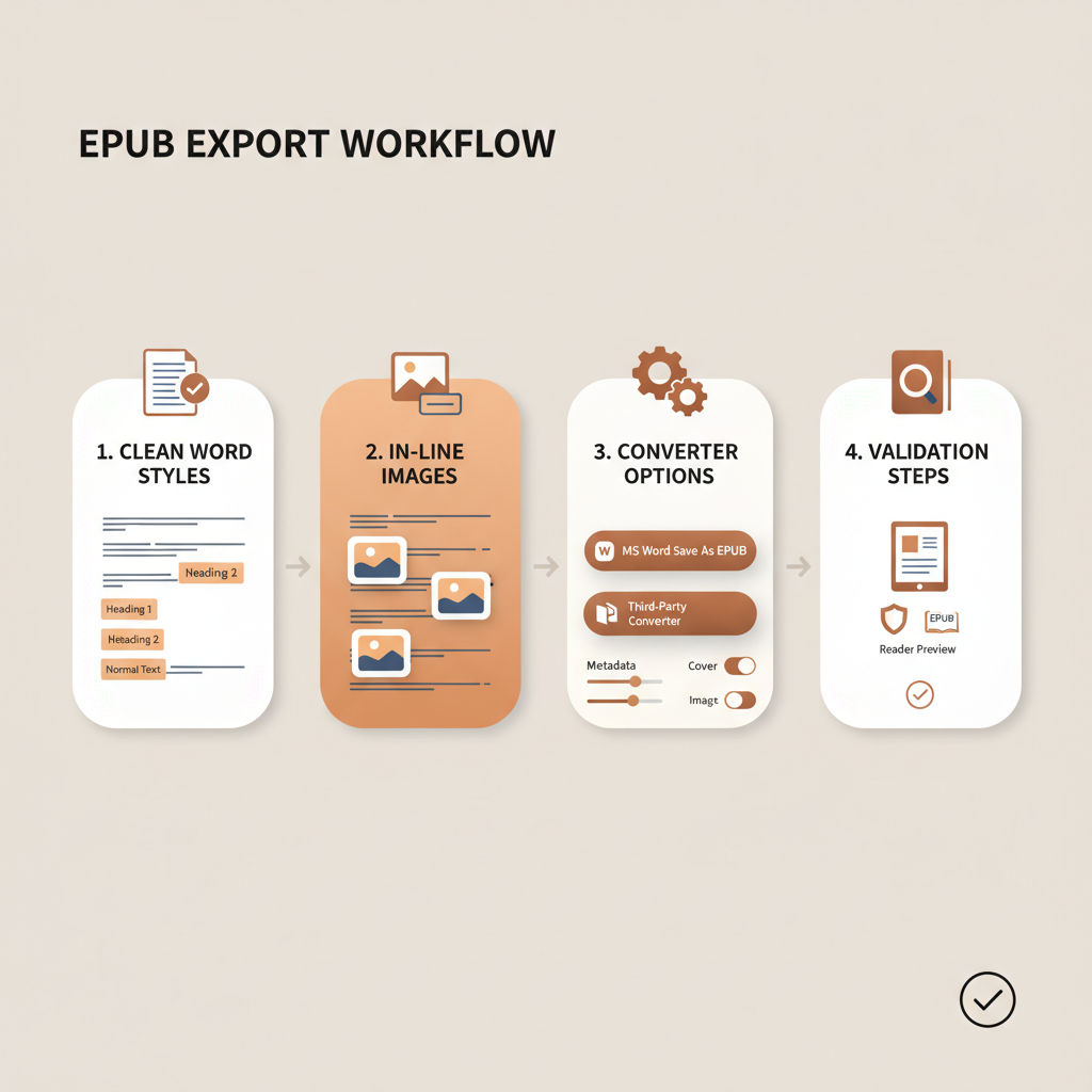 Best EPUB Export Settings from Word for Clean EPUBs