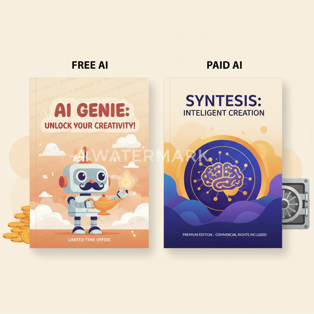 Free vs Paid AI Book Cover Generators for KDP Authors
