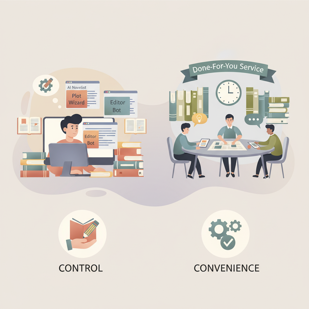 AI Book Writing Service DIY vs Done-for-You Options