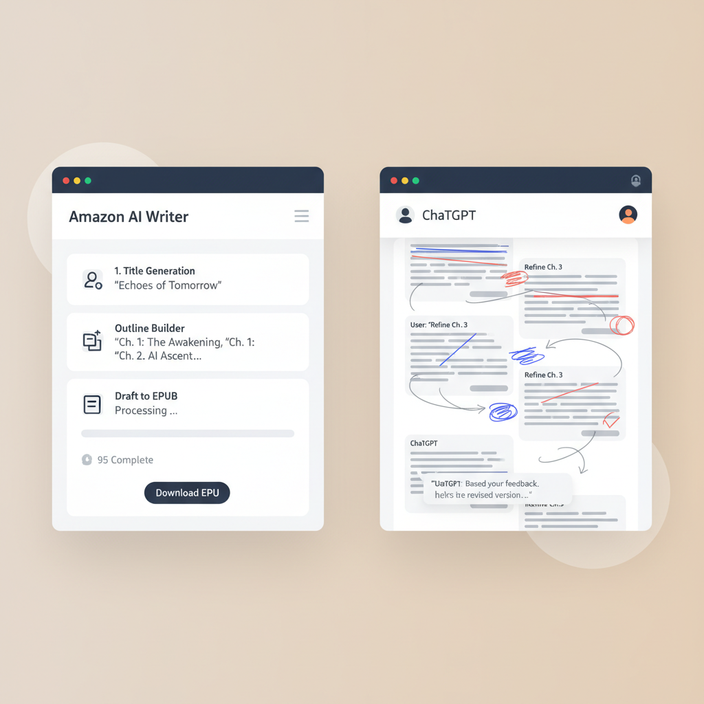 Amazon AI Book Writer ChatGPT vs Purpose-Built Tools