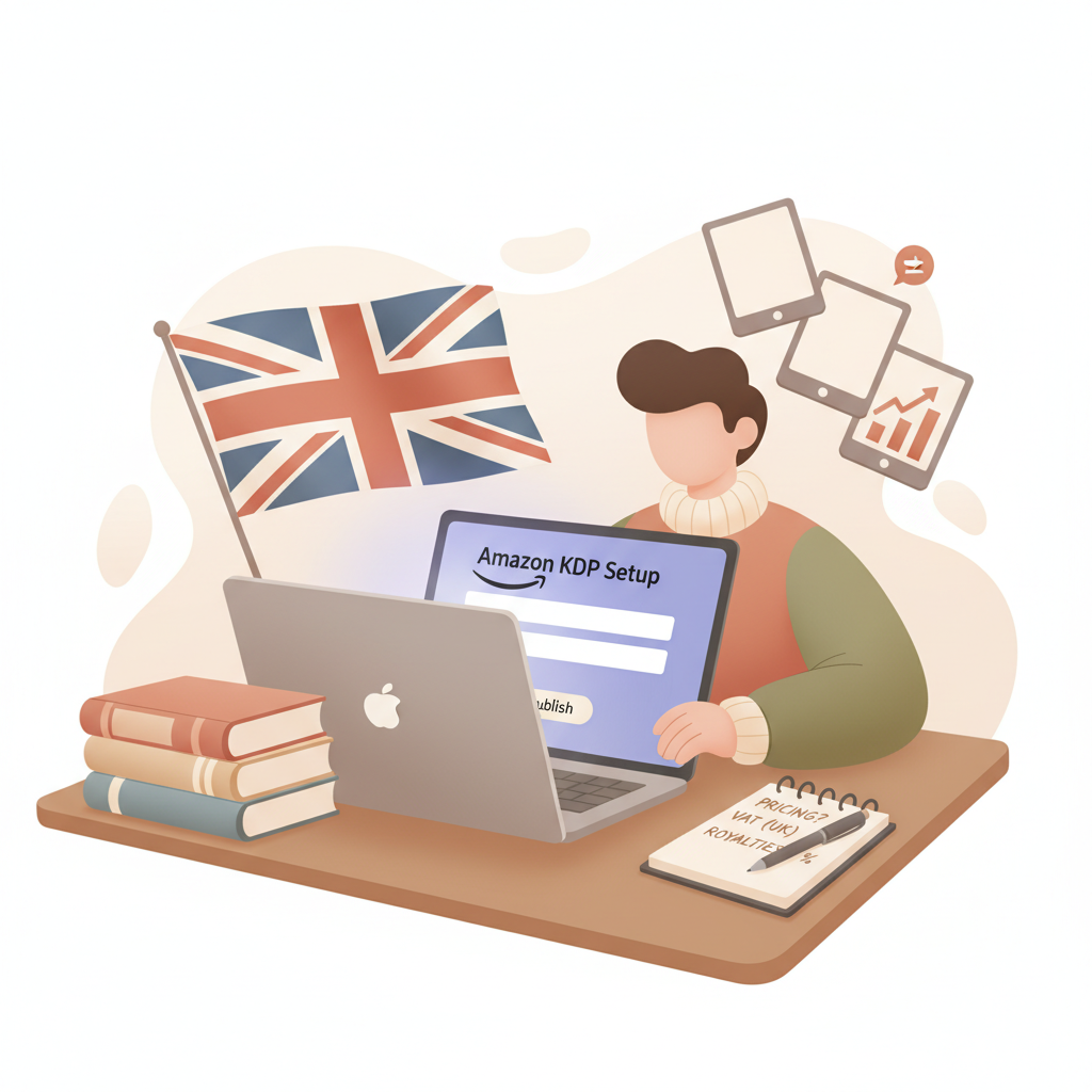 Amazon KDP UK setup, pricing, royalties and VAT explained