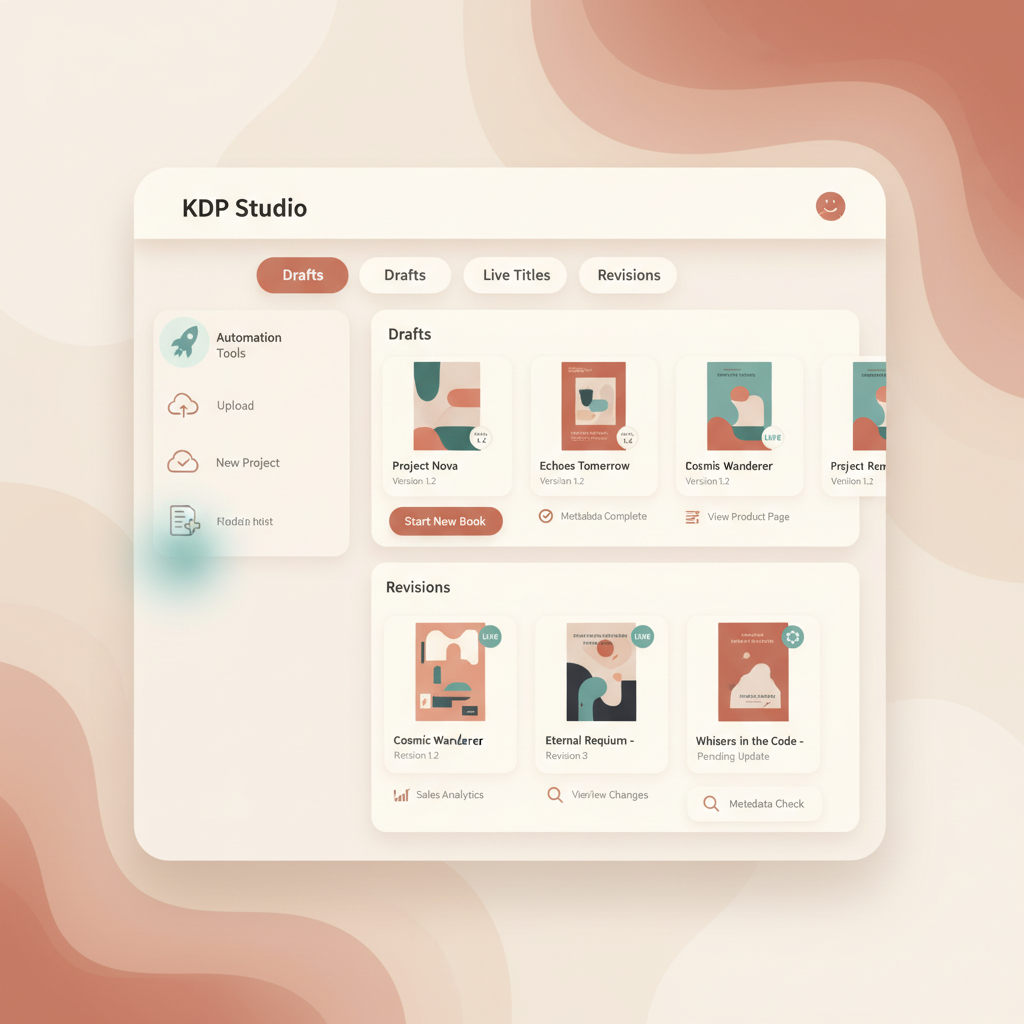 My Amazon KDP Bookshelf Manage Drafts and Live Updates