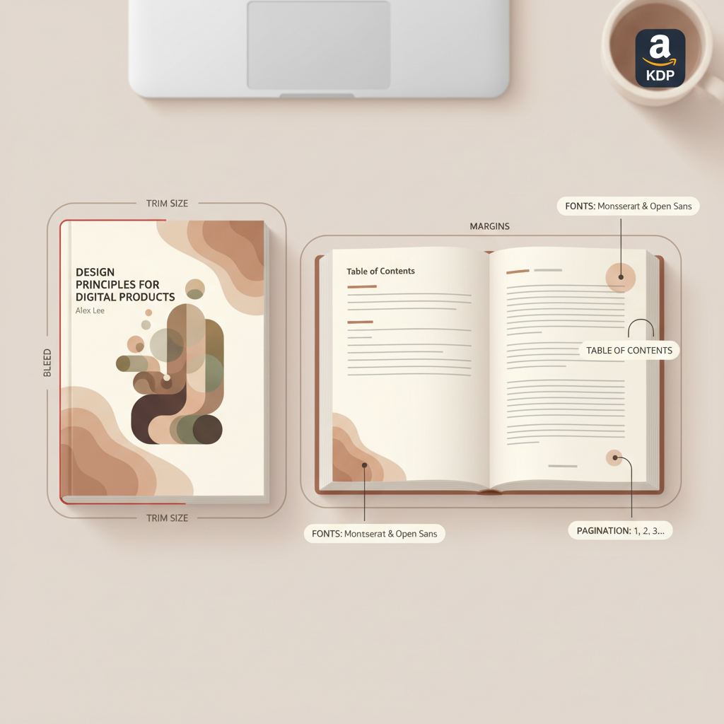 Paperback Amazon KDP Trim Size, Cover and Interior