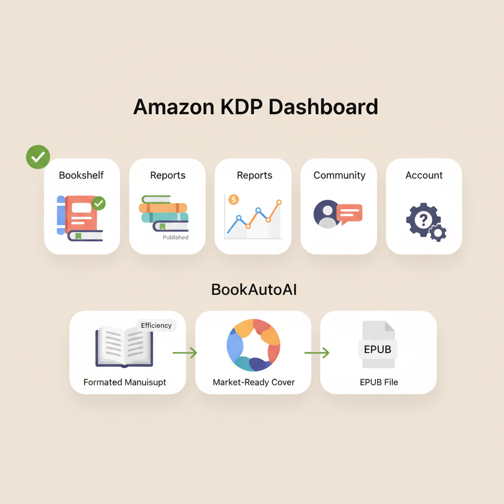 Amazon KDP Website Dashboard and Publishing Workflow