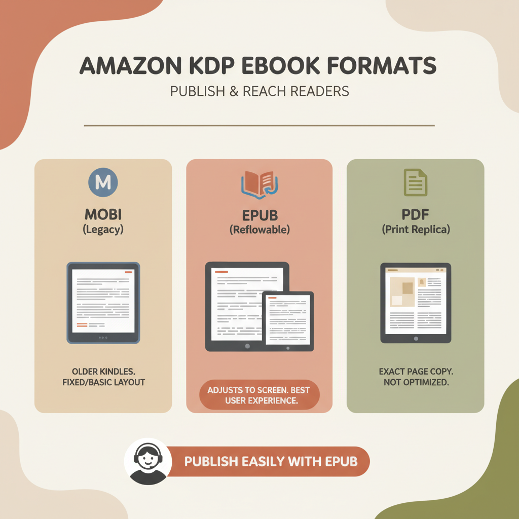 Ebook format for Amazon KDP best formats by book type