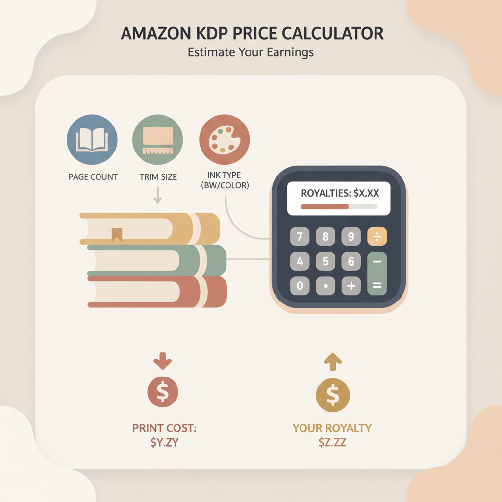 Amazon KDP Price Calculator Estimate Printing Costs