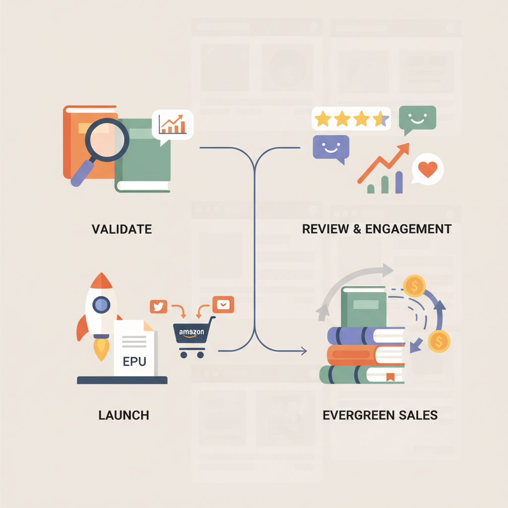 Amazon KDP Marketing Full-Funnel Playbook for Launch