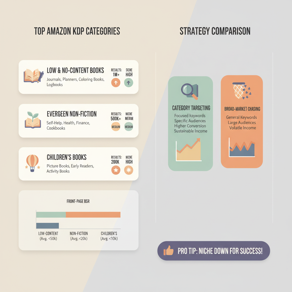 Top Selling Products on Amazon KDP Explained and Categorized