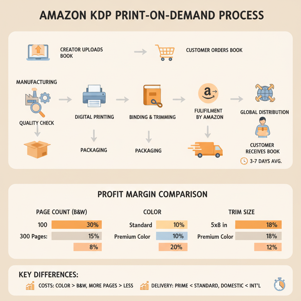 Amazon KDP Print on Demand Manufacturing and Margins