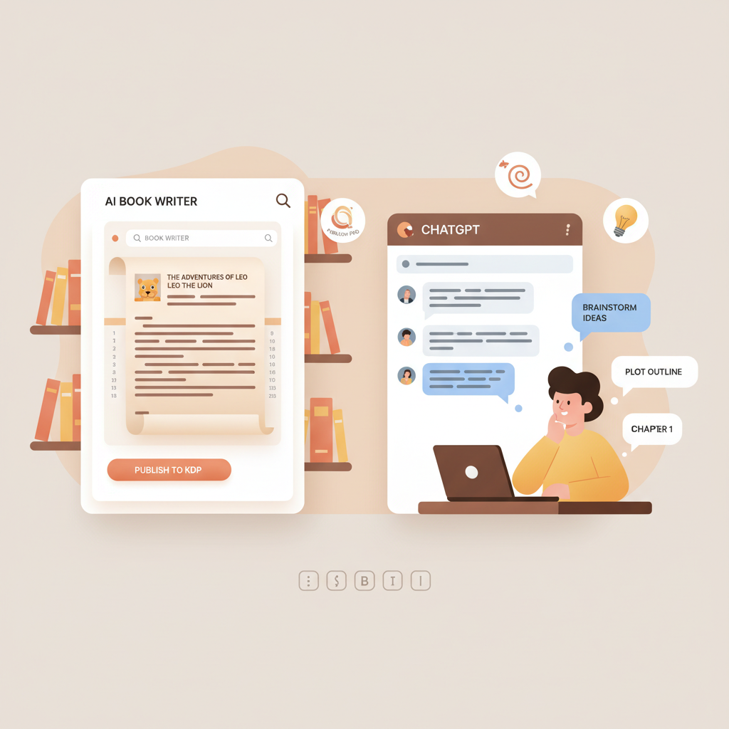 Amazon AI Book Writer comparison for KDP authors explained